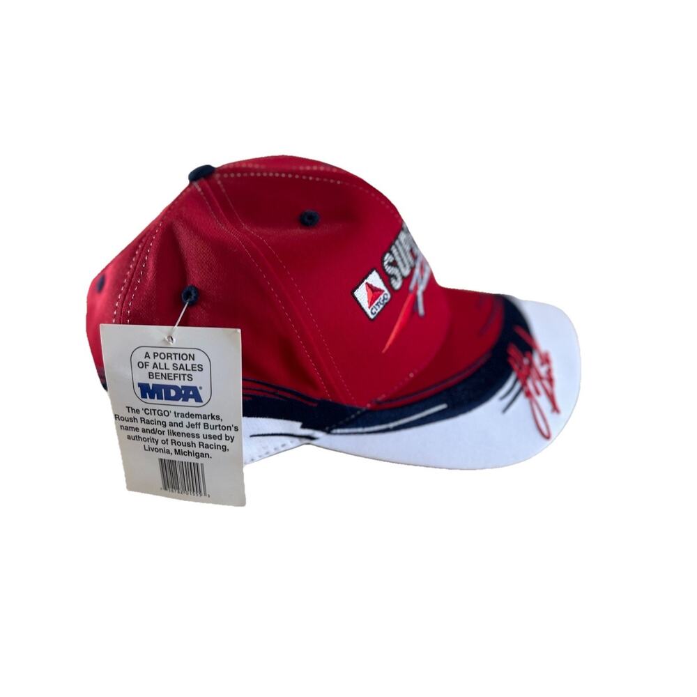Vintage CITGO Supergard Racing Snapback‎ Hat Jeff Burton NASCAR New With Tags